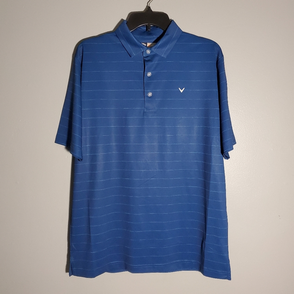 Callaway Men's Golf Shirt Opti Dri Blue